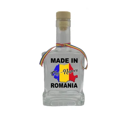Made in cluj-napoca romania, sticla cu mesaj plata, 250 ml, model divgs179 06 05